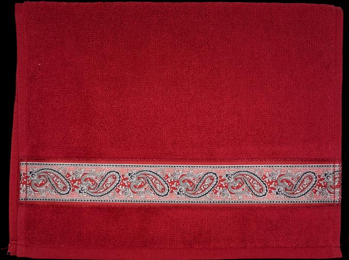 Image du produit F. Blumer & Cie Serviette d'invité Glarner Tüechli Design, 30 x 50 cm, rouge (30 x 50 cm)