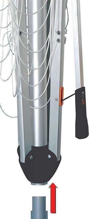 Actual product image Juwel Clothes horse / rotary dryer Novastar 500 Compact easy to open thanks to light tensioning lever