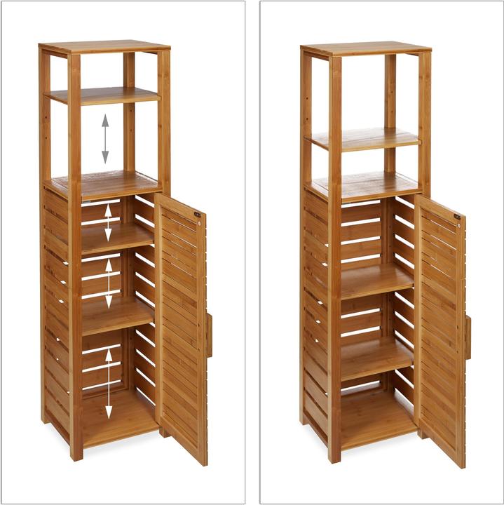 Actual product image Relaxdays Bathroom Shelf (33 x 25.5 x 119 cm)