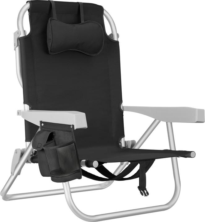 Produktbild tectake Strandstuhl Coral, klappbar mit Rucksackfunktion