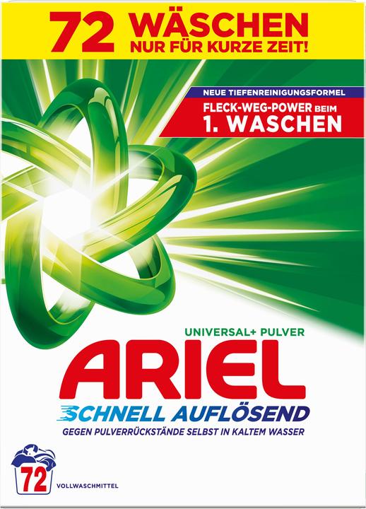 Produktbild Ariel Universal+ (72 Waschgänge, Waschpulver)