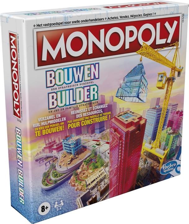 Produktbild Hasbro Gaming Monopoly Bauen - Belgische Edition Brettspiel Strategiespiel Familienspiel Spiele für Kinder Tolles (Französisch, Niederländisch)