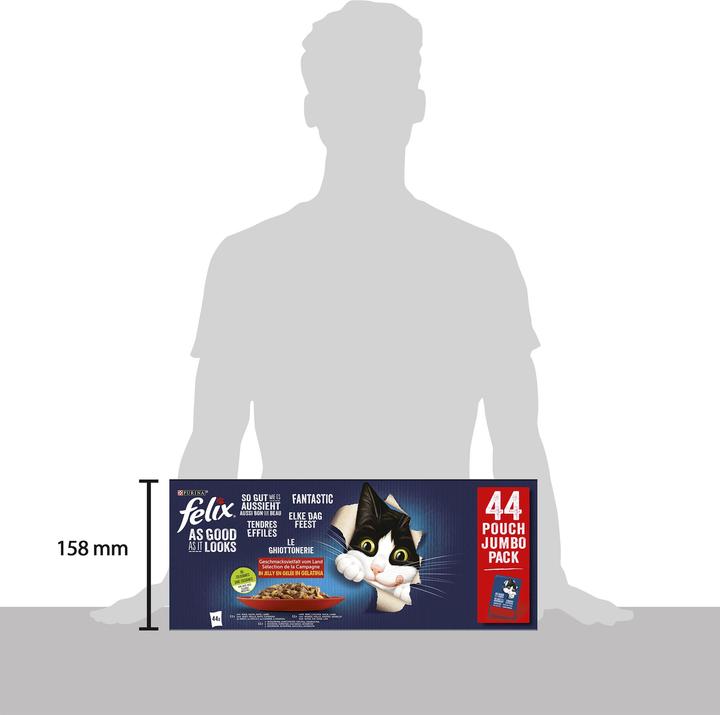 Produktbild Felix Multipack: So gut wie es aussieht (Adult, 44 Stk., 3740 g)