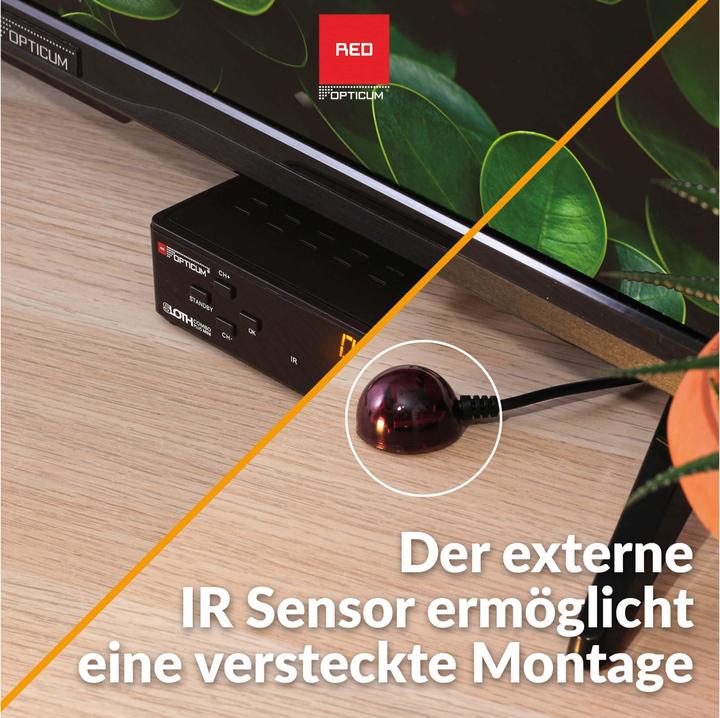 Actual product image Opticum SAT receiver Red Sloth Combo plus mini (DVB-T/T2, CI+ slot)