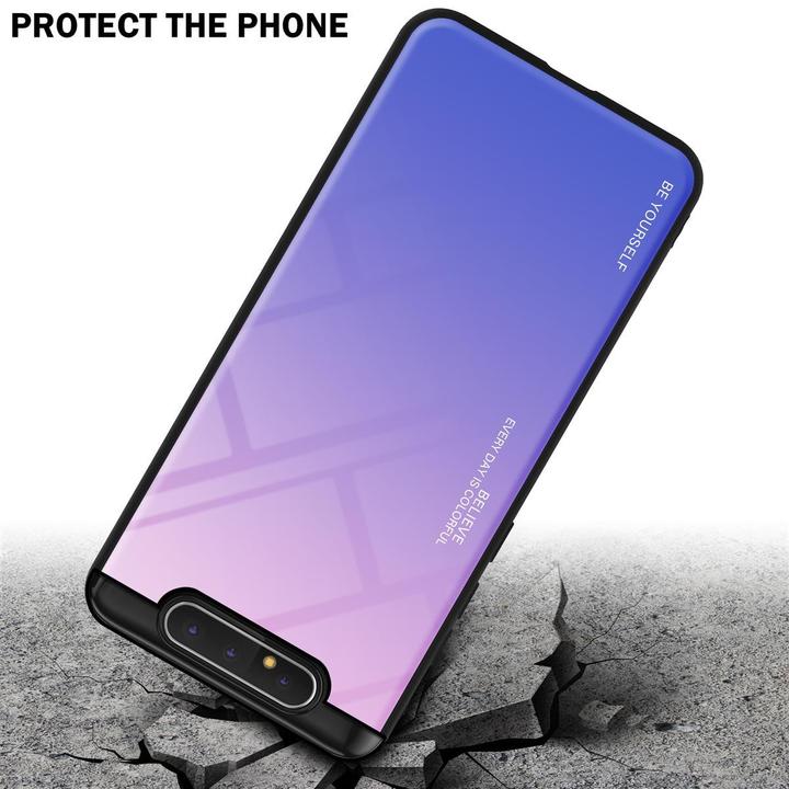 Produktbild Cadorabo TPU 2 Farben Glas Cover (Samsung Galaxy A80)