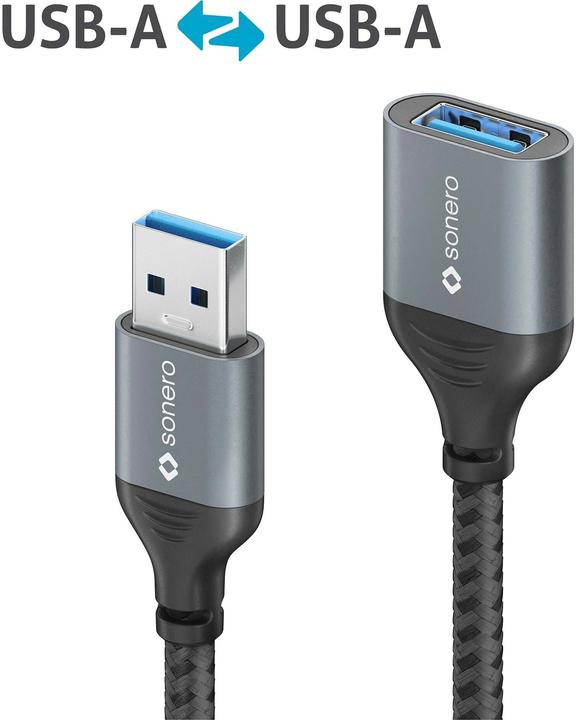 Image du produit Sonero Câble d'extension USB 3.0 USB A - USB A 2 m (2 m, USB 3.1, USB 3.0)