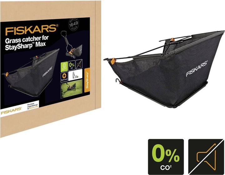 Image du produit Fiskars Sac de ramassage StaySharp (Tondeuse à gazon, Bac de ramassage + sac de ramassage)