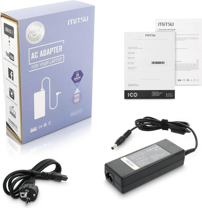 Image du produit Mitsu chargeur de notebook 19v 3.95a 5.5x2.5 - toshiba compaq hp asus (75 W)