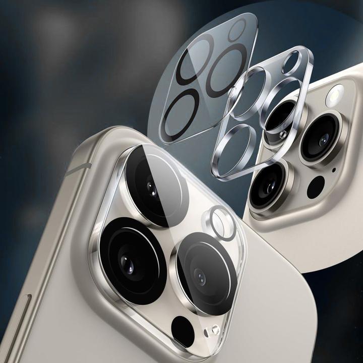 Produktbild Tech-Protect Cam Fit+ Kameraabdeckung für iPhone 16 / 16 Plus - Transparent (1 Stück, Apple iPhone 16 Plus, Apple iPhone 16)