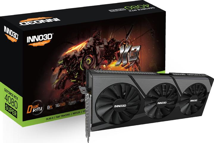 Image du produit Inno3D GEFORCE RTX 4080 SUPER X3 16Go GDDR6X 3xDP 1xHDMI (16 Go)