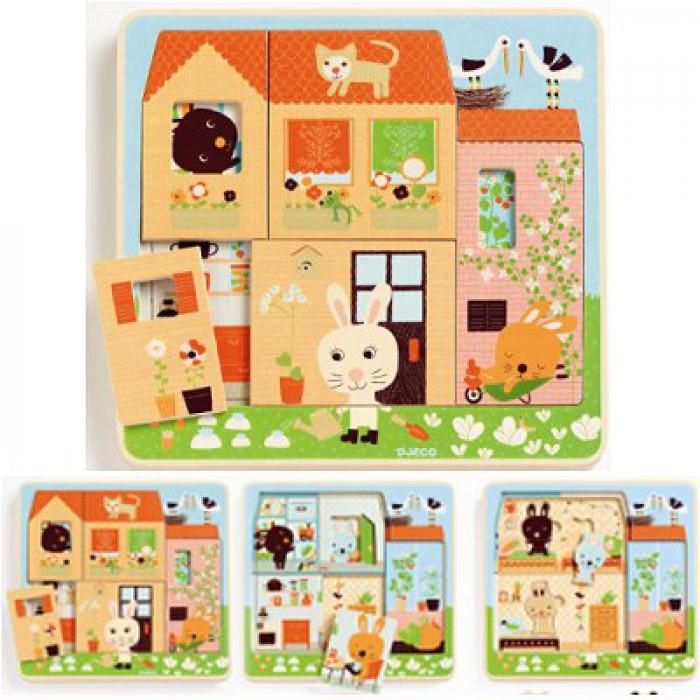 Actual product image Djeco Chez Carot (12 pieces)