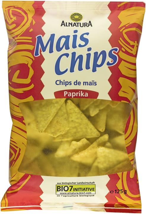 Immagine prodotto Alnatura Patatine di mais biologiche alla paprika 125g (125 g)