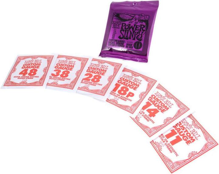 Actual product image Ernie Ball Power Slinky (6 x, Electric guitar, 0.05")