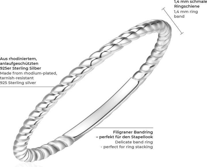 Produktbild Glanzstücke München Damen Sterling Silber silber - 6060 (54, 925 Silber)
