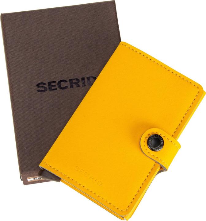 Actual product image Secrid Credit Card Case Miniwallet Yard Ochre