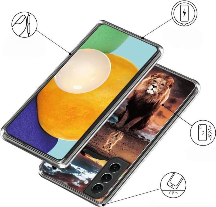 Actual product image Cover-Discount Cover mobile phone case IMD Lion (Samsung Galaxy S24+)