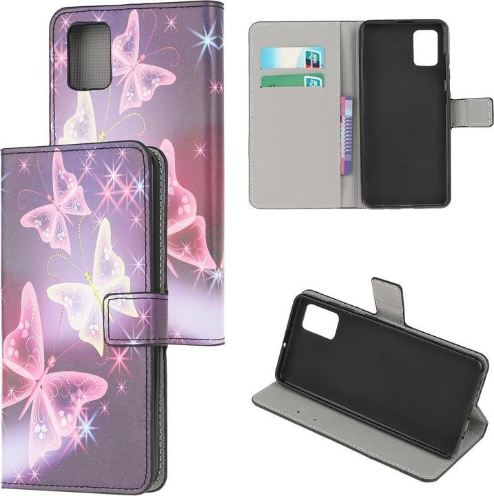 Produktbild Cover-Discount Galaxy S10 Lite - Leder Hülle Schmetterling violett (Samsung Galaxy S10 Lite)