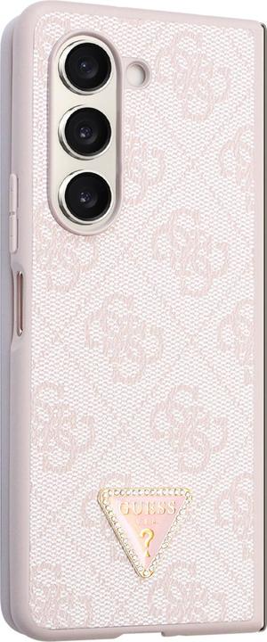 Actual product image Guess 4G Triangle Case Metal Logo for F946B Samsung Galaxy Z Fold5 - pink (Samsung Galaxy Z Fold5)