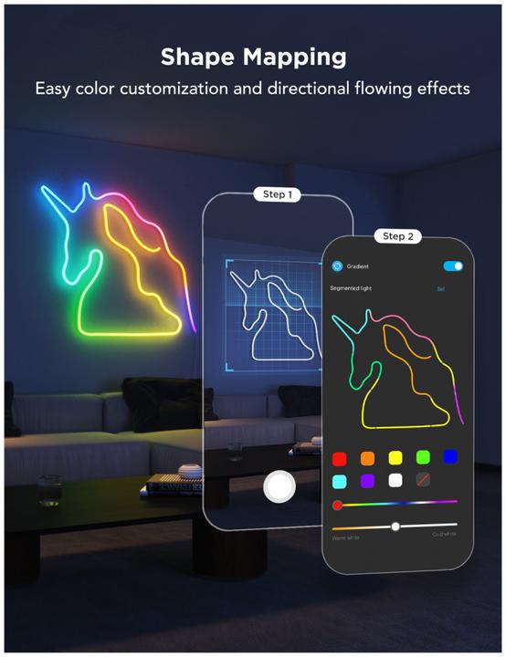 Produktbild Govee Neon (RGBIC, 300 cm, Indoor)