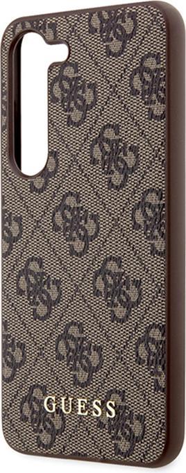 Produktbild Guess Gehäuse für S24+ S926 GUHCS24MG4GFBR Hardcase 4G Metall Gold Logo braun (Samsung Galaxy S24+)