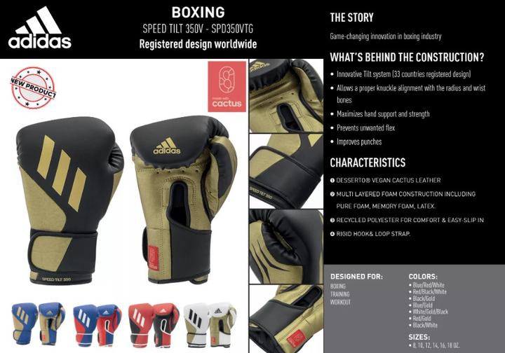 Immagine prodotto adidas Inclinazione della velocità 350V (16 OZ, Taglia unica)