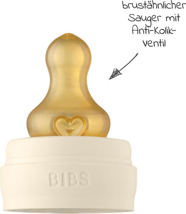 Actual product image Bibs Baby glass bottle, Ivory 225ml (225 ml)