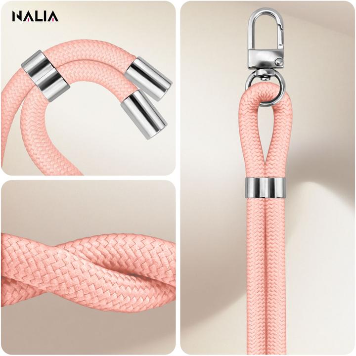 Actual product image Nalia HoldMe Lanyard Handykette – Universal Trageband für Smartphones - Verstellbar, Soft & Elastisch