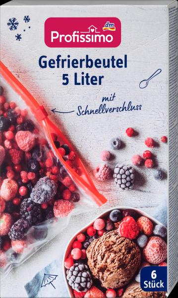 Produktbild dm Profissimo Gefrierbeutel mit Schnellverschluss (6 x)