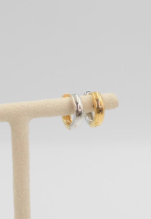 Produktbild Muau Creolen (750, Weissgold, 18K Gelbgold)