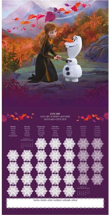 Image du produit Frozen 2025 30X30 Calendrier broché (30 x 30 cm, Allemand)