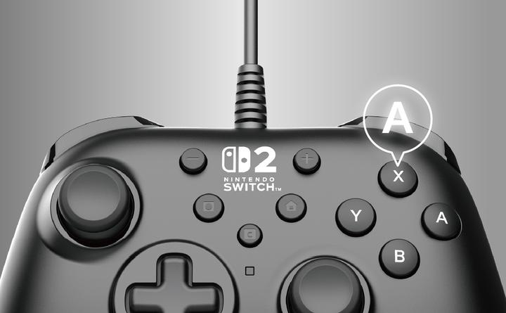 Image du produit HORI NSW2 Controller wired HORIPAD Turbo schwarz offiziell lizenziert (Switch 2)