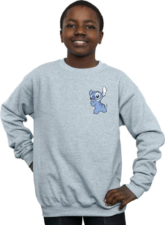 Actual product image Disney Boys Lilo And Stitch Stitch Backside Breast Print Sweatshirt (140, 146)