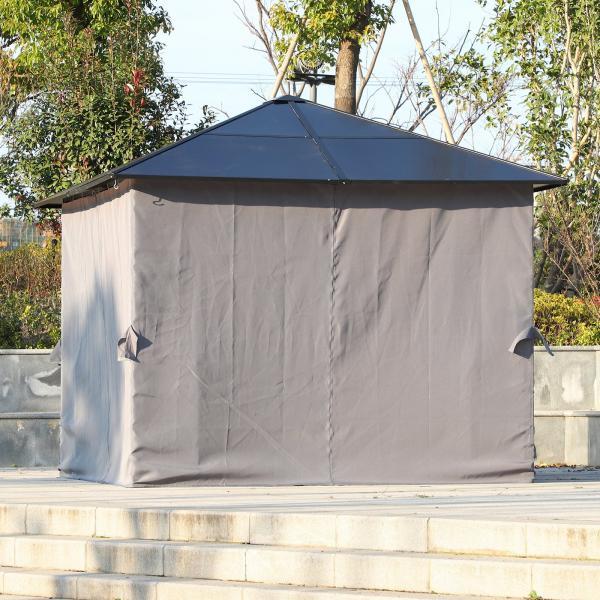 Actual product image Outsunny Garden pavilion with side panels and roof (300 cm, 300 cm)