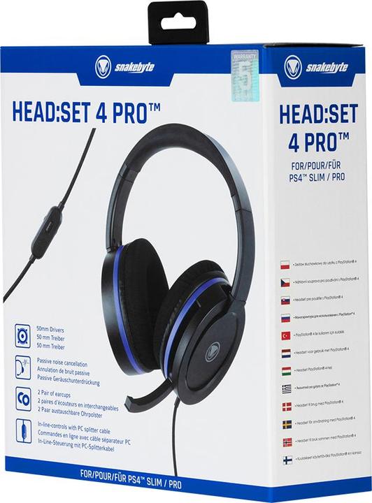 Produktbild Snakebyte PS4 Head: Set 4 Pro (Kabelgebunden)