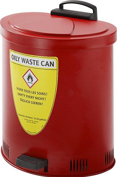 Image du produit kaiserkraft Conteneur de déchets de sécurité, couvercle à fermeture automatique (50 l)
