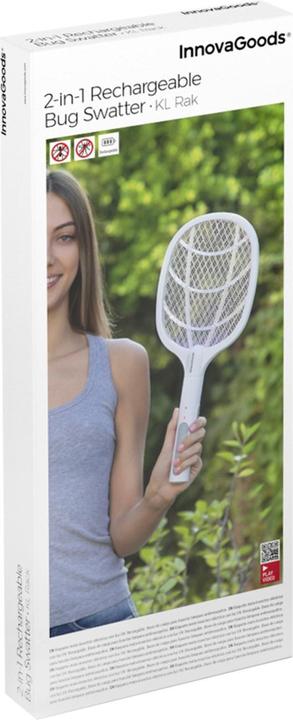 Produktbild InnovaGoods 2-in-1 elektrische Fliegenklatsche