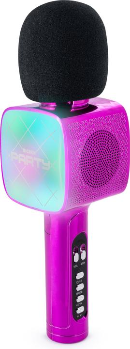 Immagine prodotto Bigben PARTY BTMIC - Microfono + altoparlante senza fili con effetti luminosi - rosa