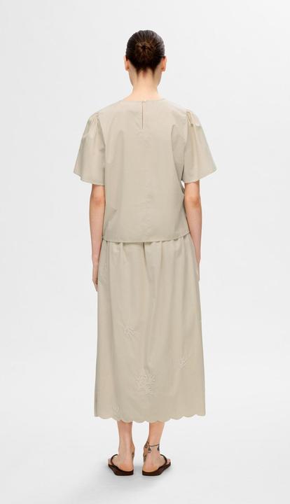 Image du produit Selected Femme Haut brodé à manches courtes (38)