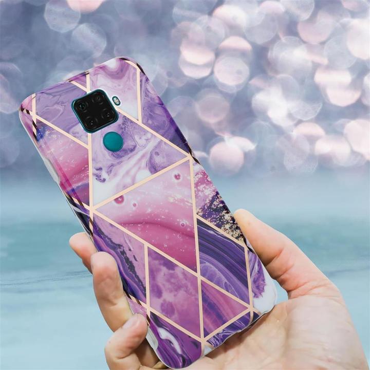 Produktbild Cadorabo IMD TPU Bunter Marmor Cover (Huawei Mate 30 Lite)