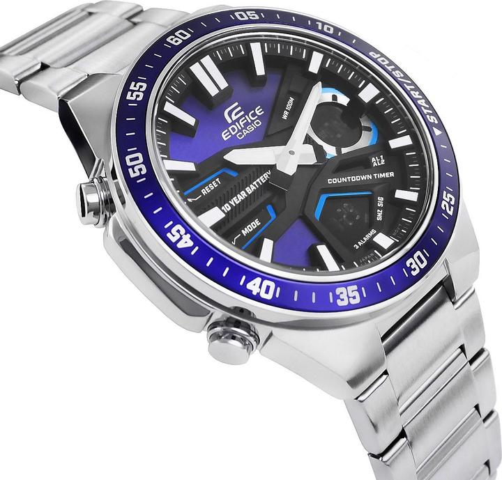 Image du produit Casio Edifice (Montre numérique, Montre analogique, Lunette tournante, Montre radio-pilotée, Montre de plongée, 47 mm)