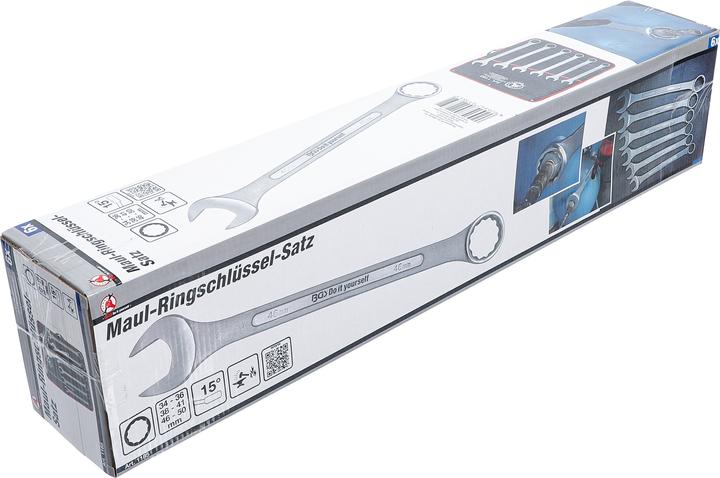 Immagine prodotto BGS Set di tenditori combinati | XXL | 34 - 50 mm | 6 pezzi. (50 mm, 41 mm, 34 mm, 46 mm, 38 mm, 36 mm)