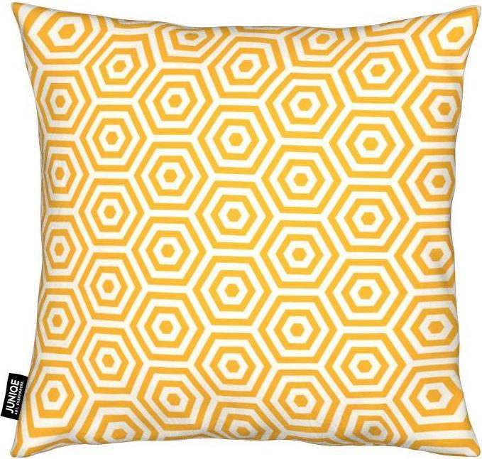 Actual product image Juniqe Yellow Beehive Pattern (50 x 50 cm)