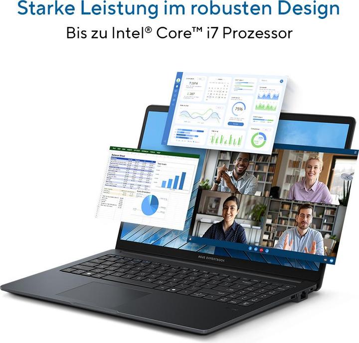 Produktbild ASUS ExpertBook B1 (15.60", Intel Core i7-1355U, 16 GB, 512 GB, DE)