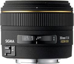 Produktbild Sigma Objektiv 30mm, f/1.4 DC EX DC HSM, Canon (Canon EF, Vollformat)