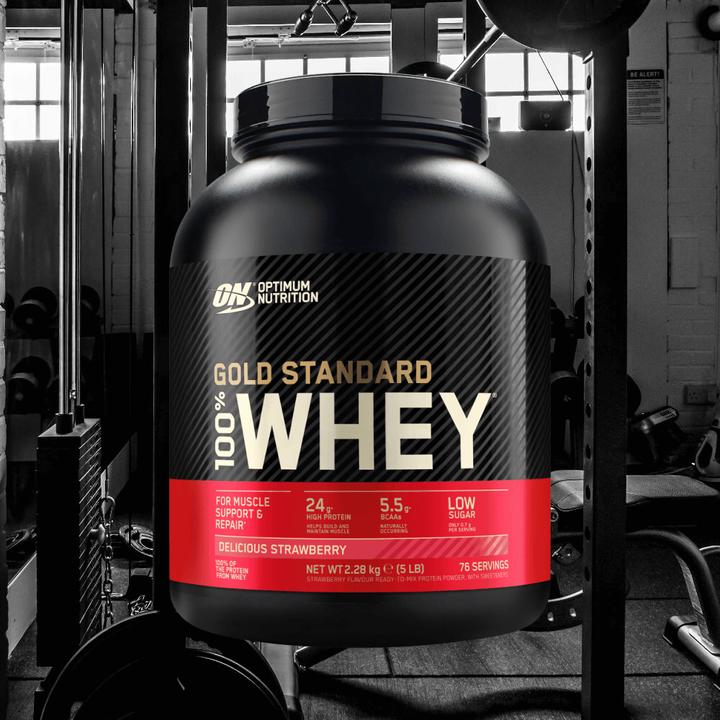 Produktbild Optimum Nutrition 100 Whey Gold Standard (Erdbeere, 1 Stk., 2280 g)