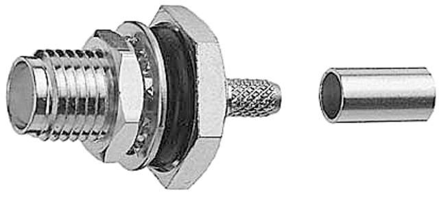 Actual product image Telegärtner R-SMA connector socket, straight 50 Ohm J01151R0011 1 pc. (Plugs and connectors)