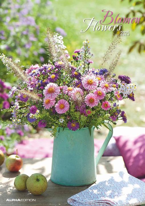 Produktbild Alpha Edition Blumen 2025, 29,7x42cm, Bildkalender mit schönen Blumen-Motiven für jeden Monat (A3, Deutsch)