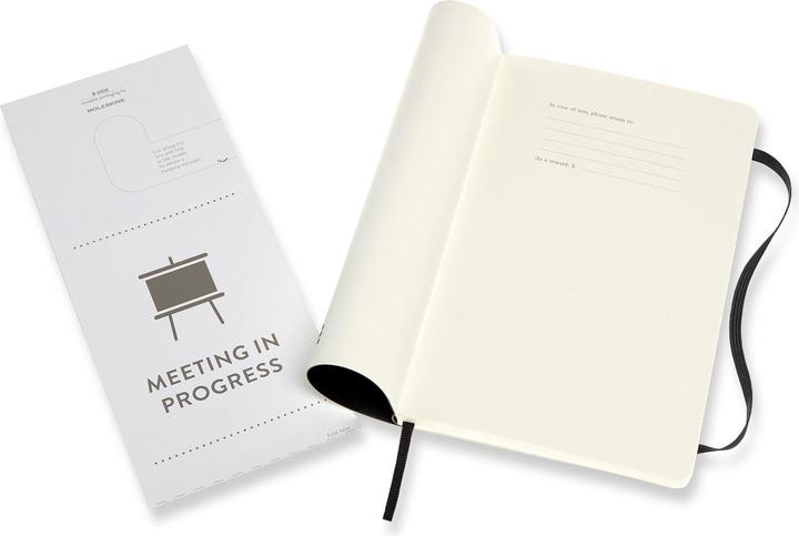 Actual product image Moleskine Professional Notebook L/A5, Soft Cover, Black (A6, Lined, Soft cover)