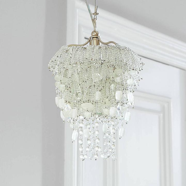 Immagine prodotto Loberon Lampadario Zamanah crema (18 cm)