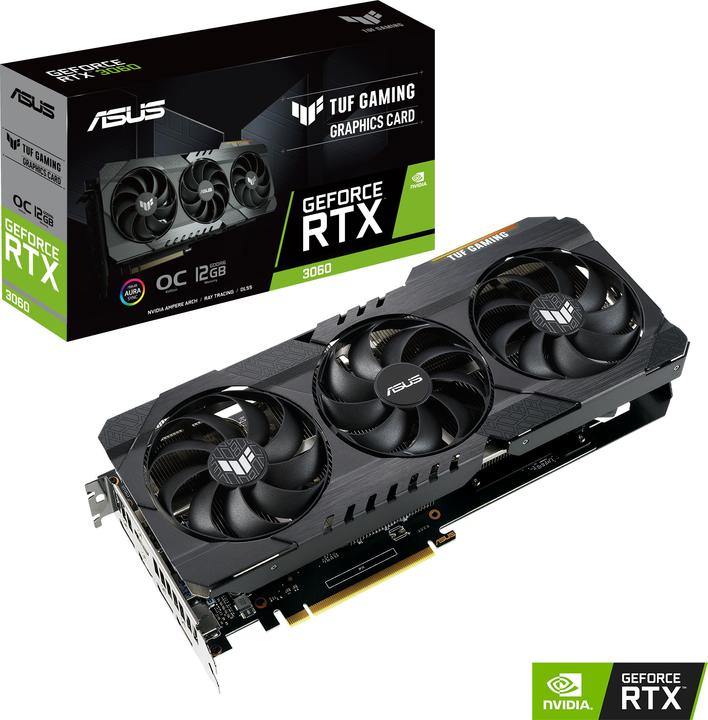 Produktbild ASUS GeForce TUF RTX 3060 O12G-V2-GAMING LHR (12 GB)